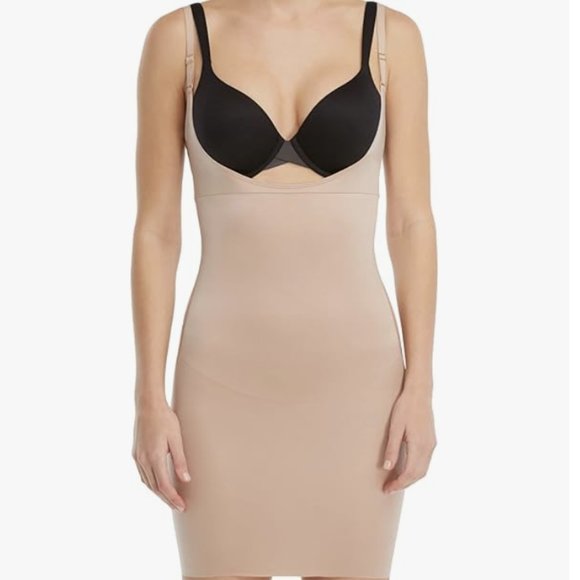Spanx 10178R Open Bust Slip Dress in Foundation